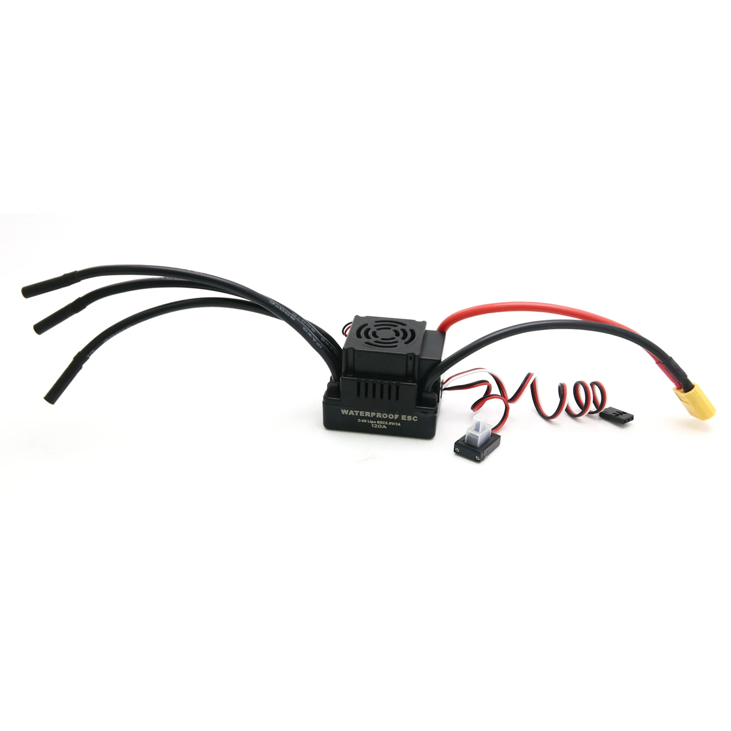 Бесщеточный Электрический контроллер скорости Rc 120A ESC с картой Programe 2-4S 5 8 В/3A для