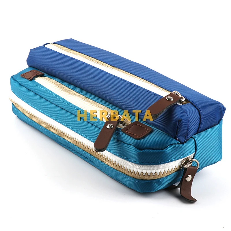 Трехслойная Холщовая Сумка для ручек чехол школьного карандаша вместительная