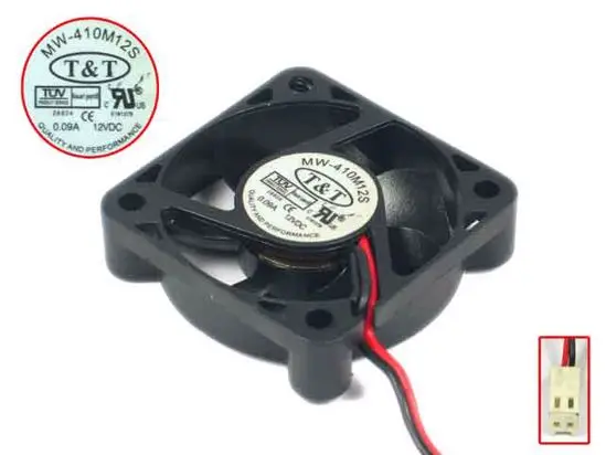 MW 410M12S DC 12V 0.09A 2 проводной 40x40x10 мм Сервер вентилятор охлаждения|cooling fan|fan 40x40x10mmserver