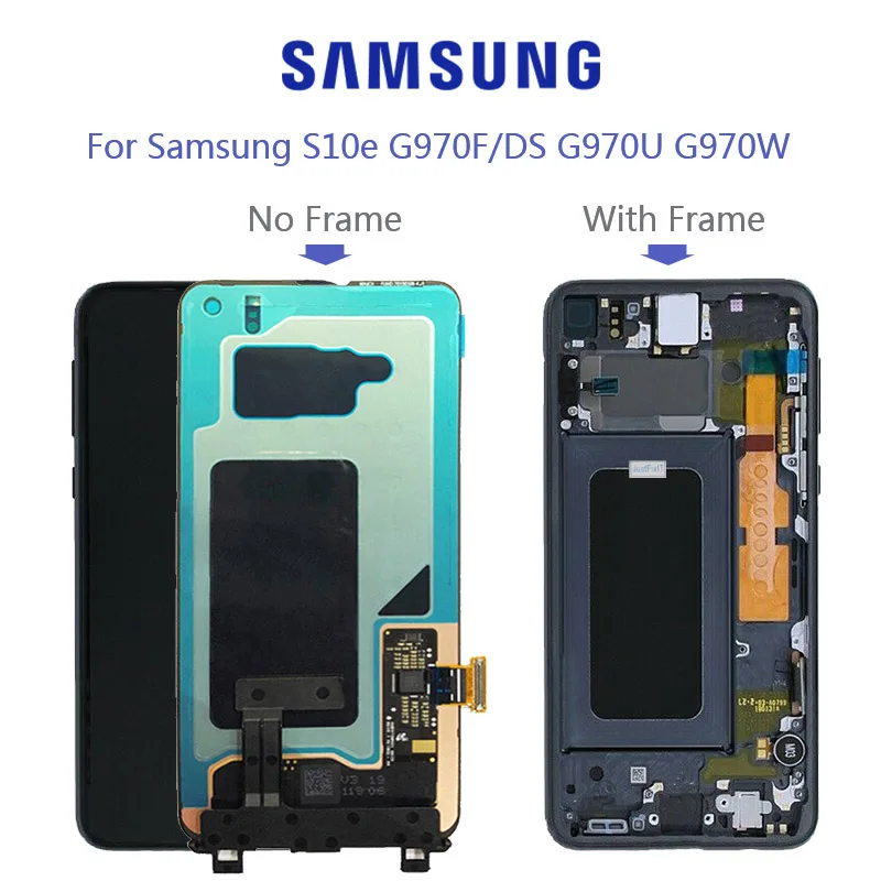 

Original For Samsung Galaxy S10 2019 SM-G9730 G973F LCD Display Touch Screen Digitizer Super Amoeld S10 Plus G9750 LCD