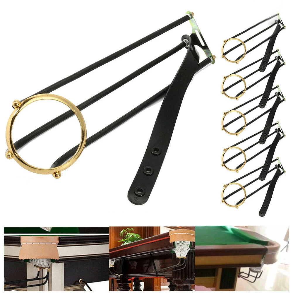 

6 Pcs Firm Universal Billiard Table Use Iron Practical Durable Elegant American Enter Snooker Rail Portable Falling Ball