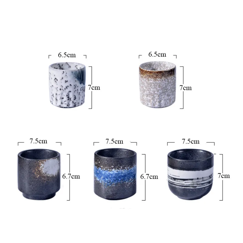Чайная чашка в японском стиле керамическая чайная винтажная офисные чашки для