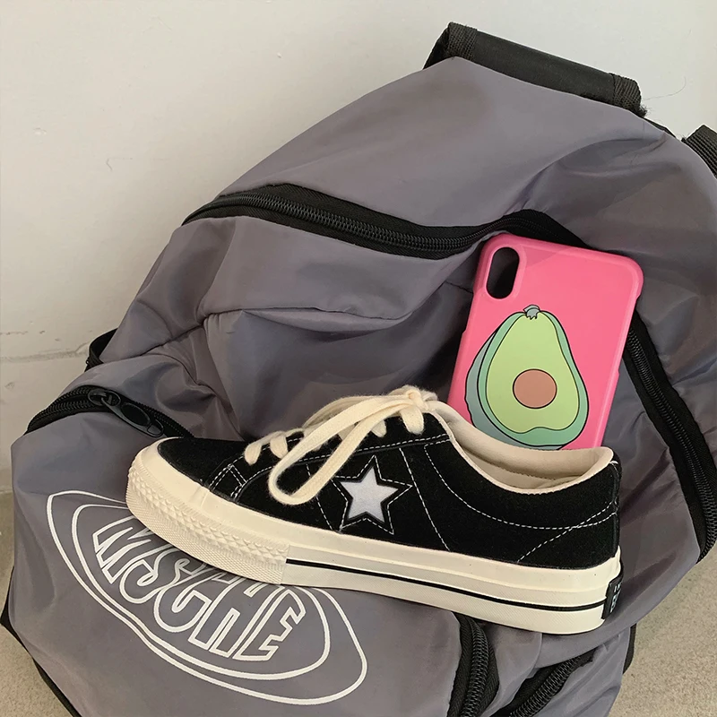 Женская обувь на плоской подошве парусиновая в стиле ретро женская модная