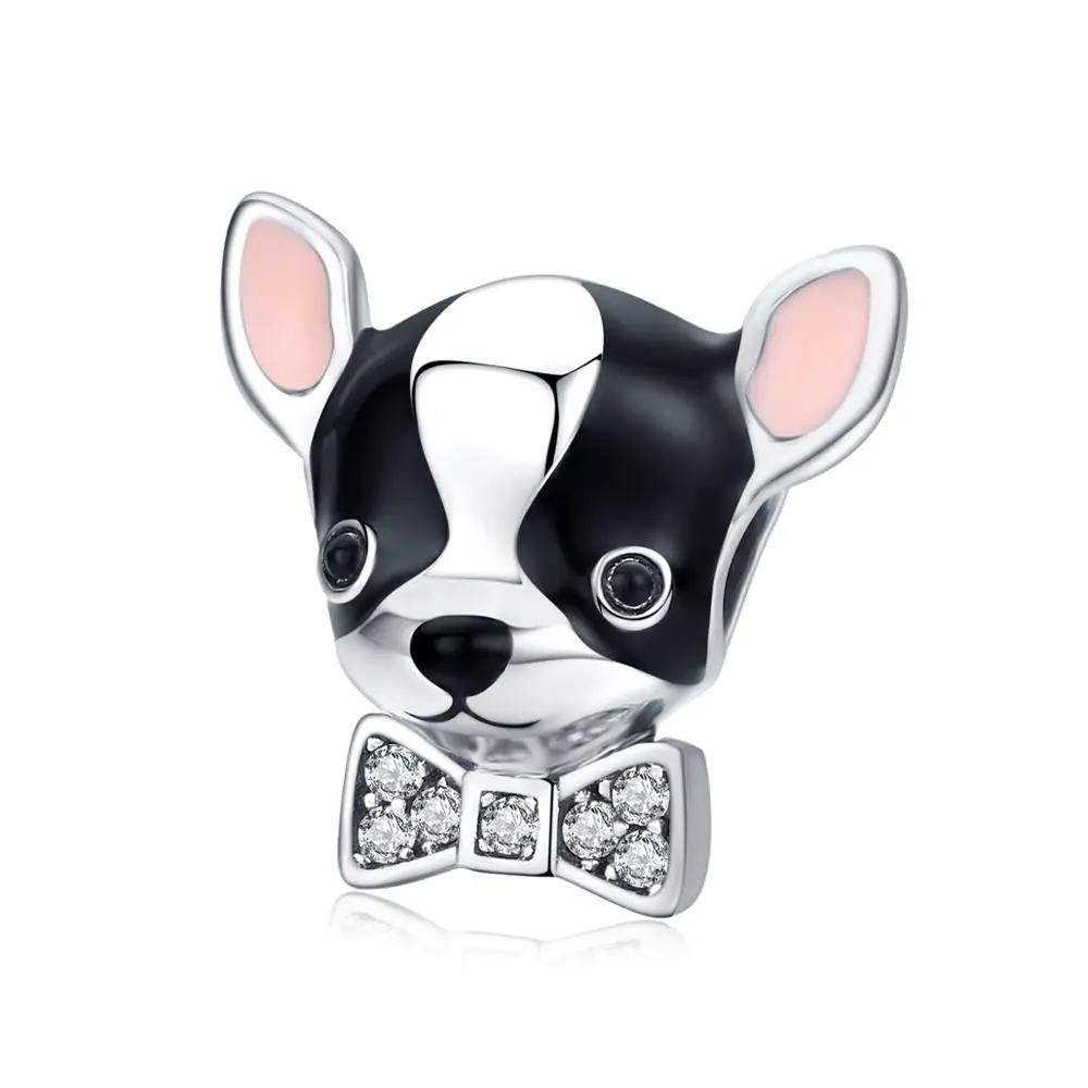 Fit Pandora браслет серебро 925 CZ лук собака медведь лапа лиса Летающий Динозавр талисманы S925 белка и орех бык бусины DIY ювелирные изделия - Окраска металла: as11310