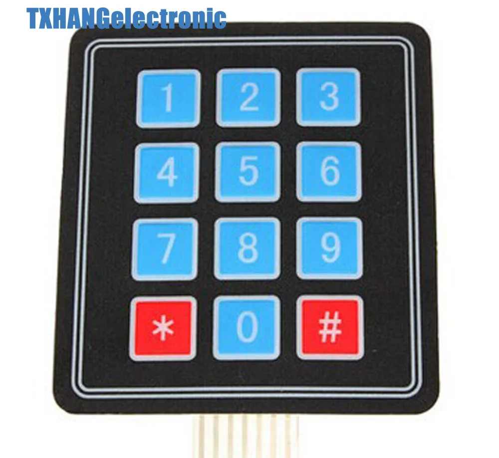 4 x 3 Matrix Array 12 Key Membrane Switch Keypad Keyboard diy electronics | Integrated Circuits