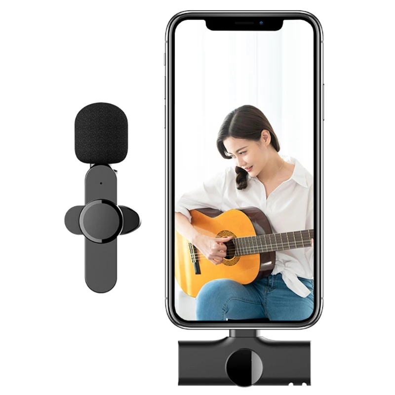 

Беспроводной микрофон Y5JF для прямой трансляции, Тип C, USB C, микрофон для записи видео