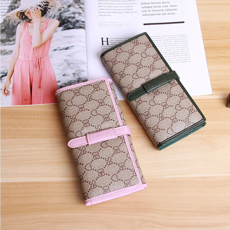 Модный женский длинный кошелек из искусственной кожи 2019 дизайнерский сумочка