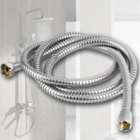 high quality inch flexible shower hose 1 5m2m 3 m g12 stainless steel chrome bathroom water head shower head pipe hose tool