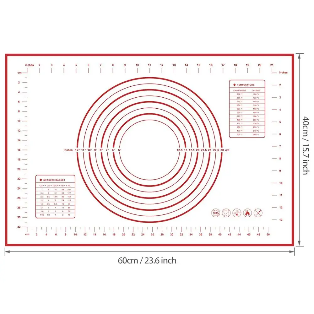 Антипригарный силиконовый коврик для выпечки термостойкие столовые приборы