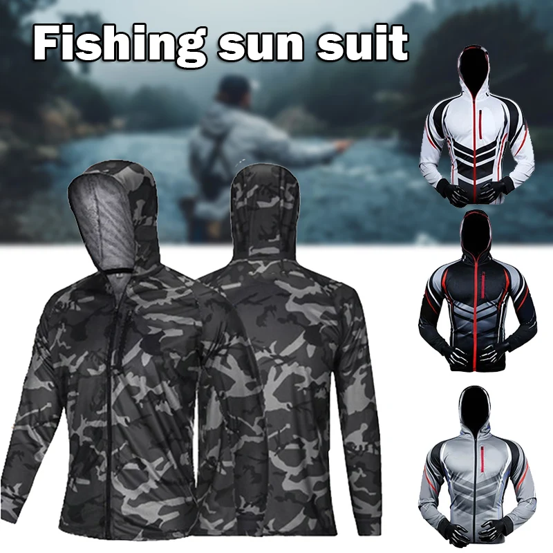 

Durable Fishing Clothes Anti-UV Outdoor Quick Drying Ventilation Sunscreen Long-Sleeved Hiking Cycling Clothing &T8