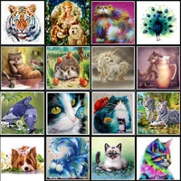 5d diamond painting diy cat diamond painting home wall decoration cross stitch embroidery complete kit handmade holiday gift