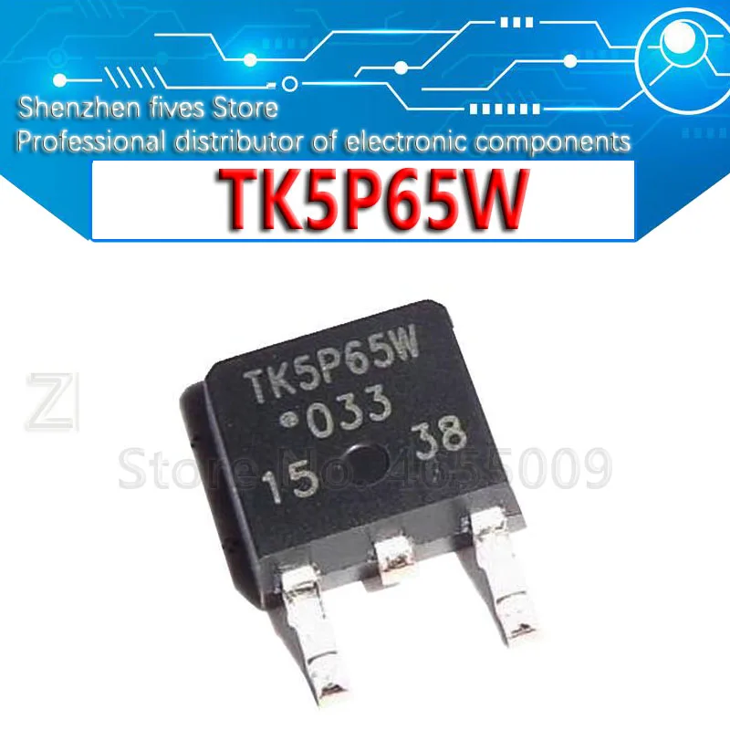 10 шт./лот TK5P65W абсолютно новый оригинальный spot TO 252|Транзисторы| |