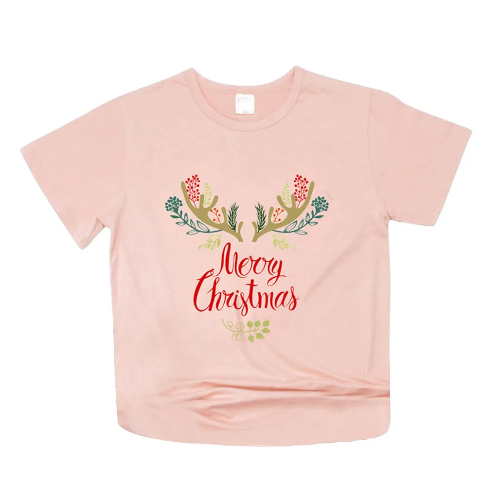 Рождественская женская блуза Рождественский топ с буквенным принтом рукав три