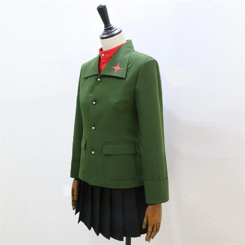 

GIRLS und PANZER Katyusha Nonna suit Cosplay costume Carnaval Halloween Christmas Cosplay Costume Custom size Wigs and shoes