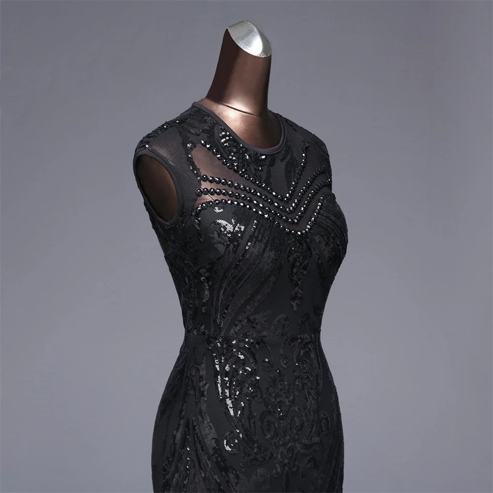 Стиль элегантное платье с пайетками vestido de festa сексуальное платье с открытой спиной длинное вечернее платье 088-4