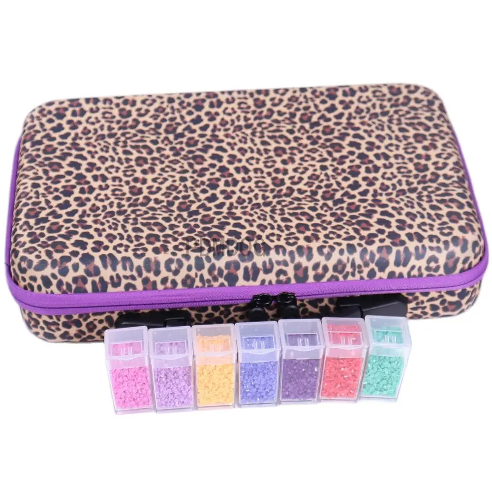 

Square Diamond Painting Box Tool Kits Diamond Embroidery Bead Storage Bottle Multi-function Butterfly Handbag 54/30 Slots Tools