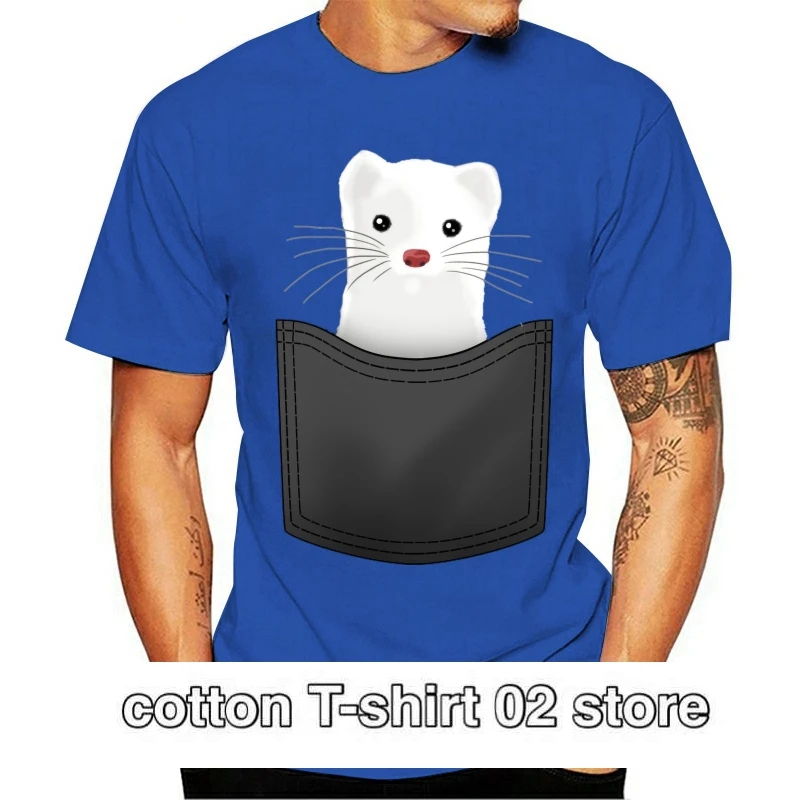 

Camiseta de moda de Ao Nuevo para hombre y mujer, camiseta FunnyPocket Ferret personalted estampada 012092, 2021