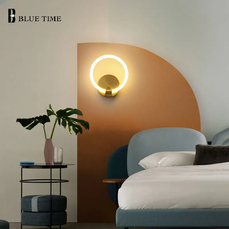

Hot selling wall lamp bedside lights indoor loft TV background modern style creative Aluminum material