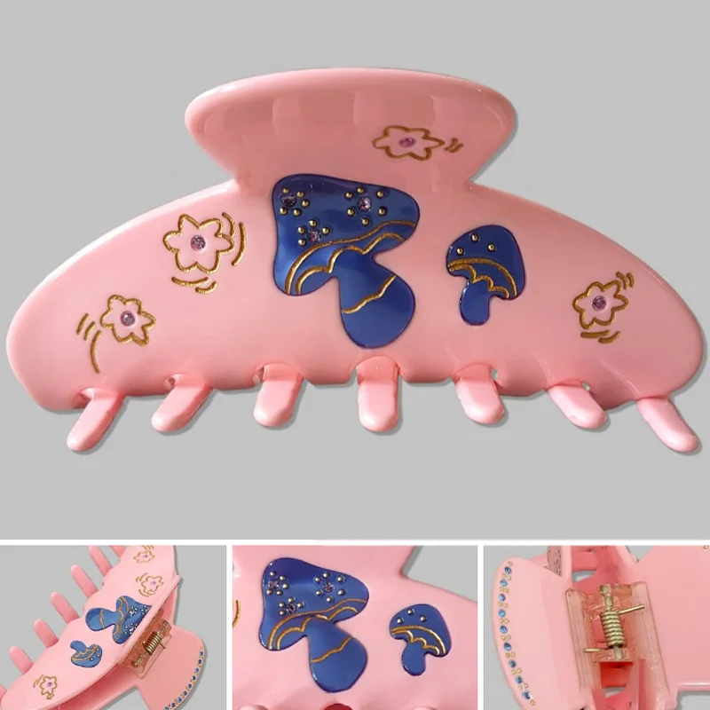 

2021 New Ins Hair Claw Bling Geometric Acetate Hair Shark Clip For Women Hair Accessories Hair Pins Barrette Crab Headwear