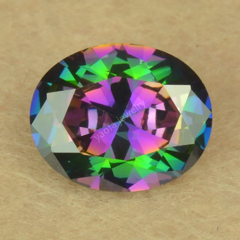 Распродажа 2X3 ~ 13X18 мм покрытие смешанные цвета радужные синтетические