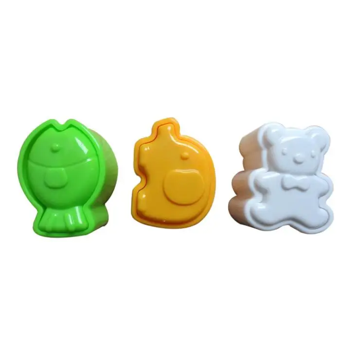 3 pcs Милая мультяшная рисовая форма для суши, форма животных, форма бенто, форма Суши r для ребенка, подарок, кухонный инструмент "сделай сам", кухонный аксессуар, 3 шт./2 шт - Цвет: 3 pcs
