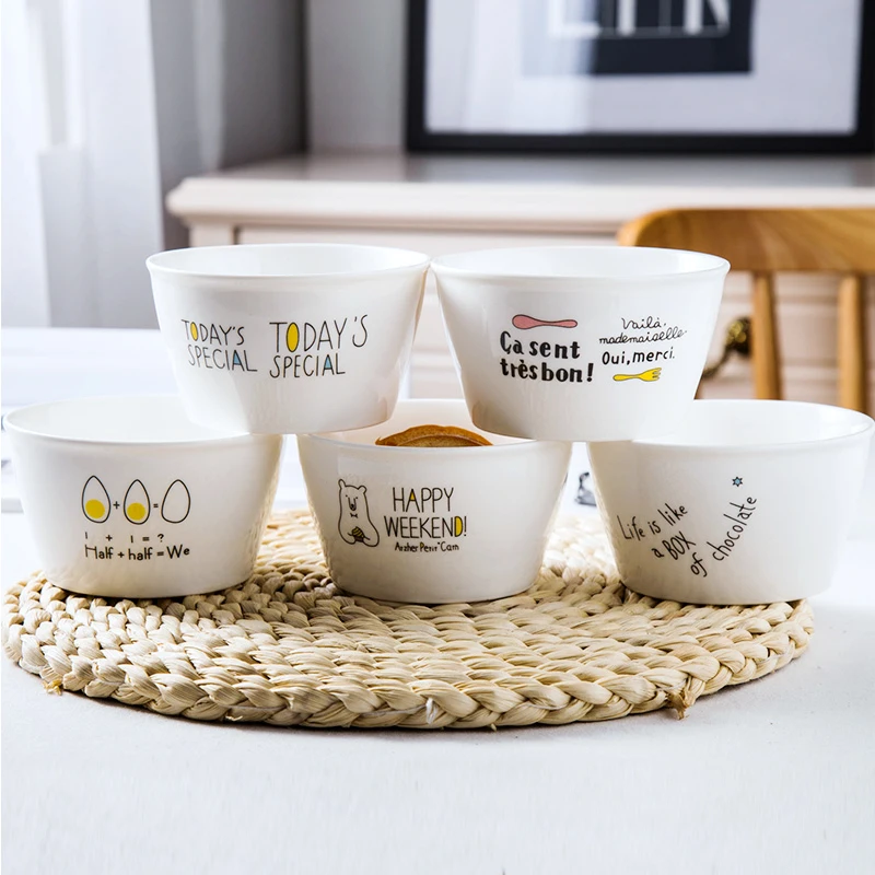 Миска для завтрака в скандинавском стиле креативная крутая Милая домашняя посуда пар керамическая простая