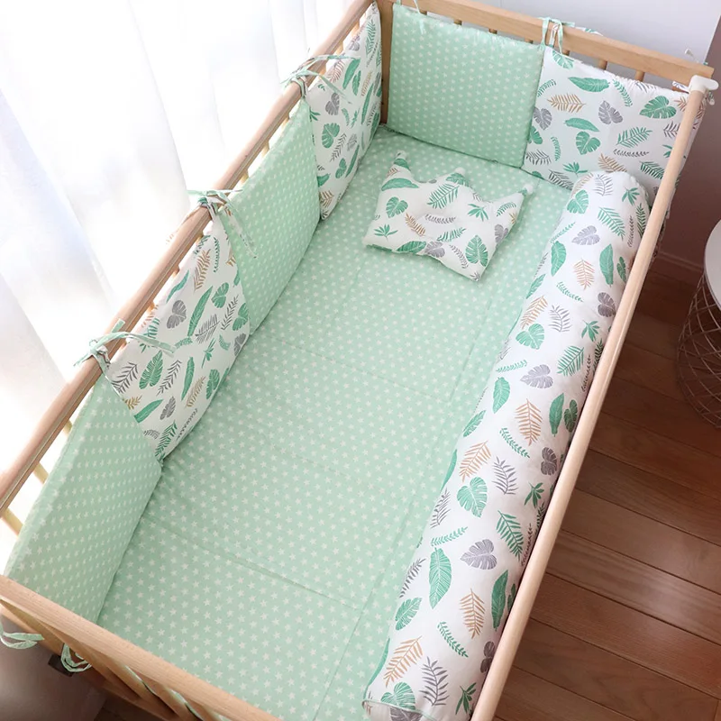 Бампер для детской кроватки новорожденных милая детская подушка кровати толстый