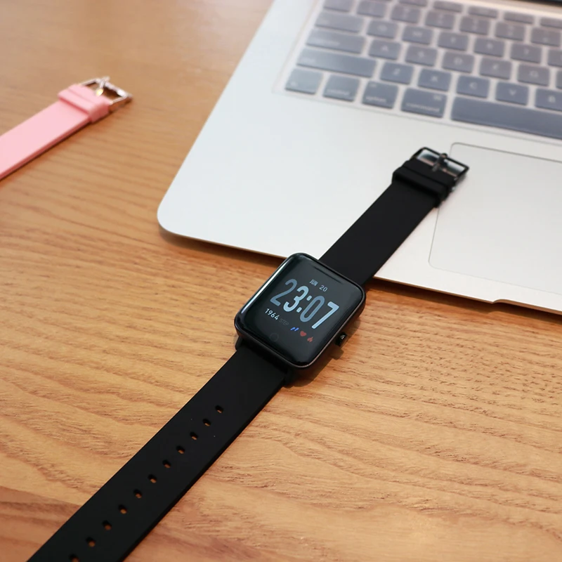 BINSSAW Bluetooth SmartWatch 2.5D LED изогнутое стекло Шагомер фитнес-трекер монитор