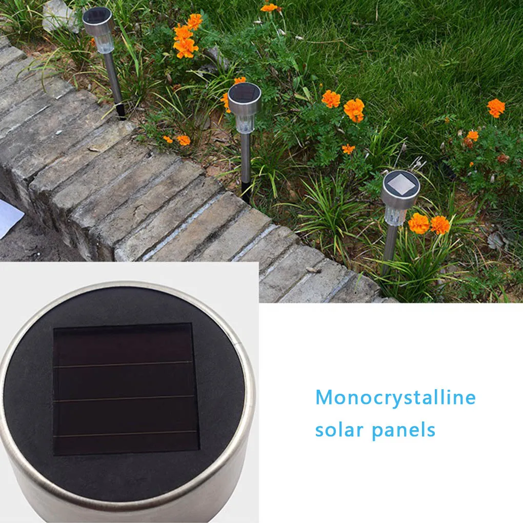 

8pcs Wireless Ground Lamps Solar Power LED Lawn Lights Waterproof Outdoor Garden Lights White Light/Colorful Light/Warm Light