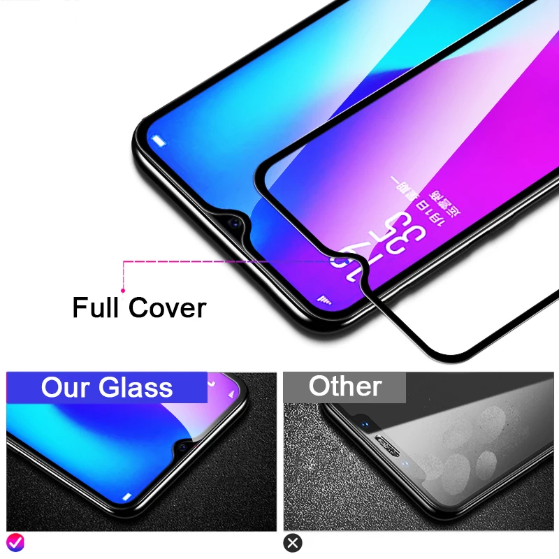 9D закаленное стекло для Oppo Realme 1 2 3 C1 X A37 A3S A5 A5s A59 A7 A73 F1s F5 Youth F7 F9 F11 Pro R15 Защитное