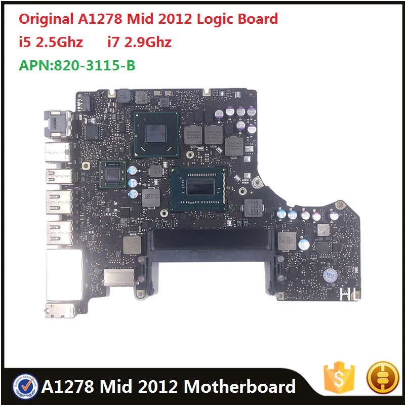 Материнская плата 661-6588 820-3115-B для MacBook Pro 13 &quotA1278 MD101 MD102 i5 2 5 ГГц i7 9 материнская