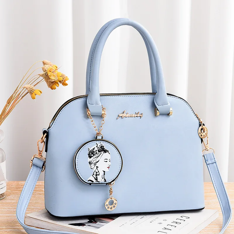 

Pure Color Simple Fashion Ladies Handbag Multifunctional PU Leather Shoulder Messenger Bag Small Square Bag for Teenage Girls