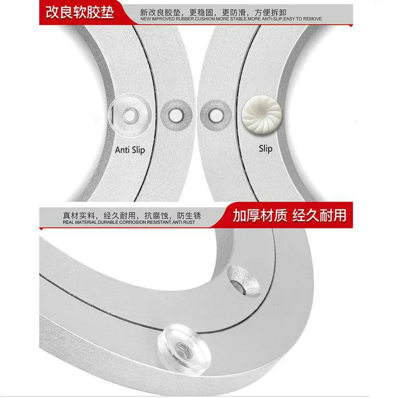 Более утолщенная Прочная Большая резиновая круглая поворотная пластина HQ