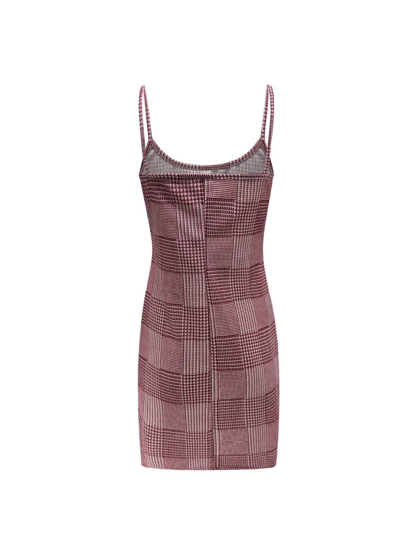 2020 модное женское клетчатое платье сексуальное с глубоким вырезом на бретельках