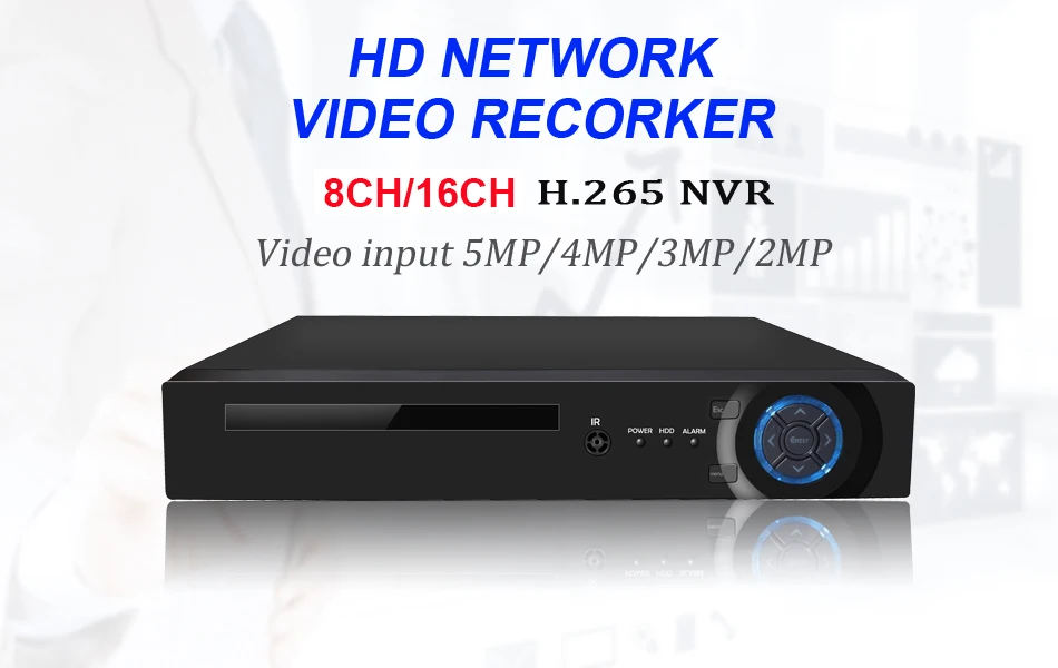 NVR 8 каналов 16 каналов видео рекордер CCTV рекордер для ONVIF Wifi камера ip Сетевая камера H.264/H.265 Поддержка приложения Xmeyes