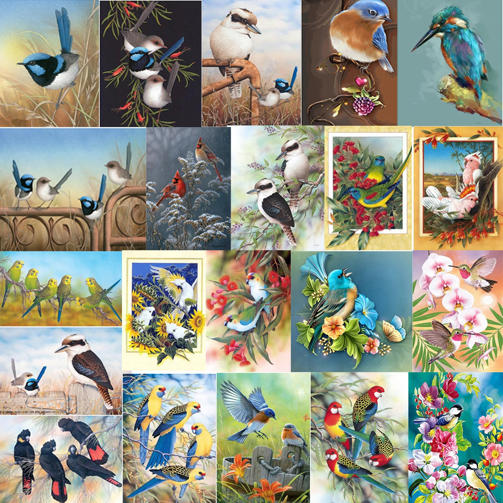 

Bird Animal Full Drill 5D DIY Diamond Painting Cross Stitch Embroidery+Tool 2