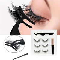 310 pairs magnetic false tyelashes set 3d mink natural black fake lashes with waterproof liquid eyeliner makeup tweezer tool