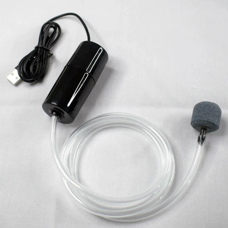 

Aquarium Fish Tank USB Oxygen Air Pump Mute Energy Saving Portable Mini