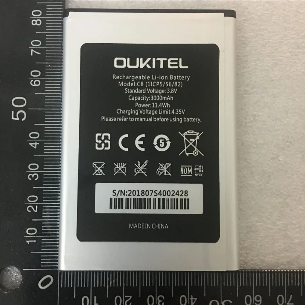 Аккумулятор Oukitel C8 3000 мАч |