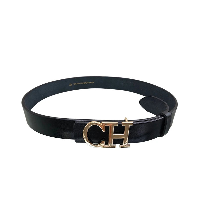 

Classic split leather women belt gold alloy buckle jeans para mujer
