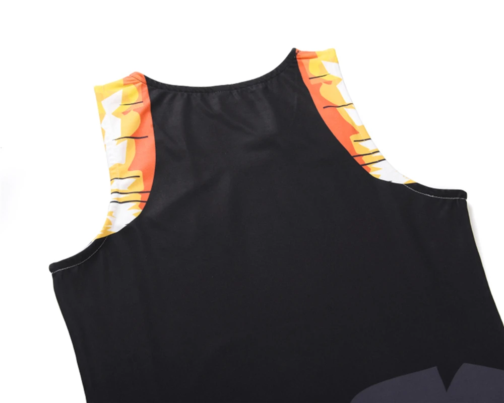 Новый аниме косплей летняя футболка без рукавов Летние бусины с драконом Wujita