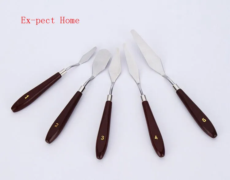 100 набор палеток нож краска ing лопатка скребок из нержавеющей стали деревянные