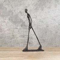 mgt giacometti bronze sculpture abstract home decoration accessories walking statue home decoration modern simple walker