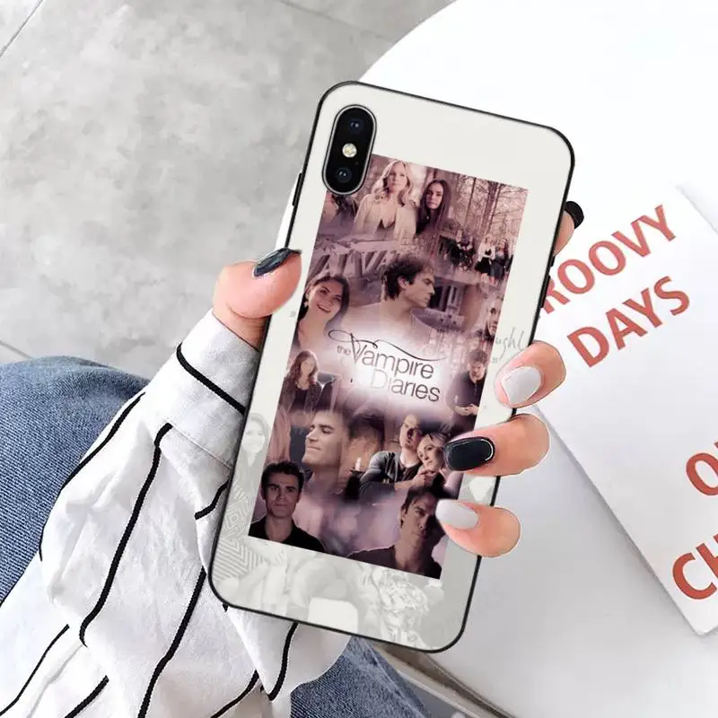 

The Vampire Diaries Stefan Damon Salvatore Phone Case for iPhone 11 12 pro XS MAX 8 7 6 6S Plus X 5S SE 2020 XR mini