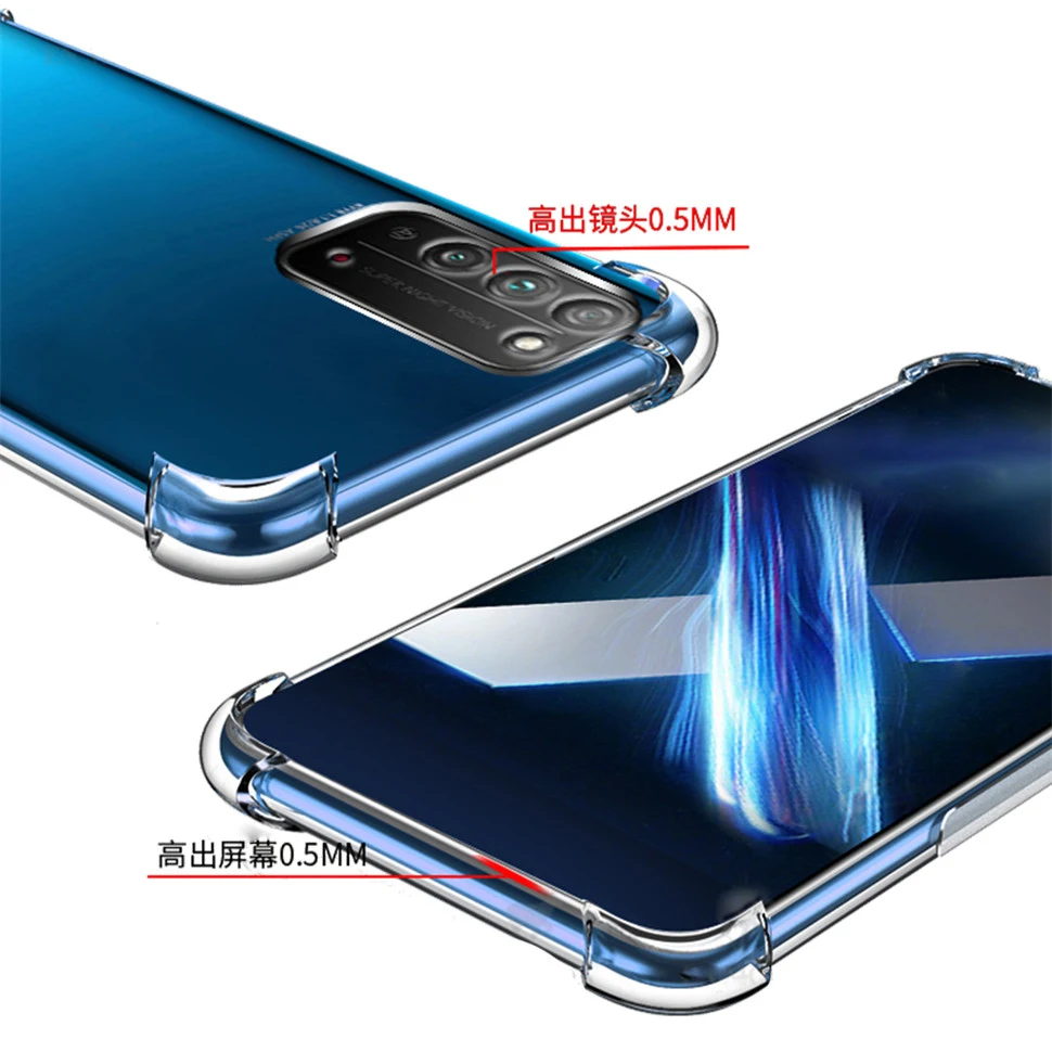 3-in-1 Glass Case 6.63'' in honor x10 Full Cover 30s huawei honor10x Clear Back honor30-s cases |