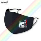 Черная Автомобильная маска BMW E30 M3 с принтом, полиэстер, моющаяся, дышащая, многоразовая, водонепроницаемая и Пыленепроницаемая