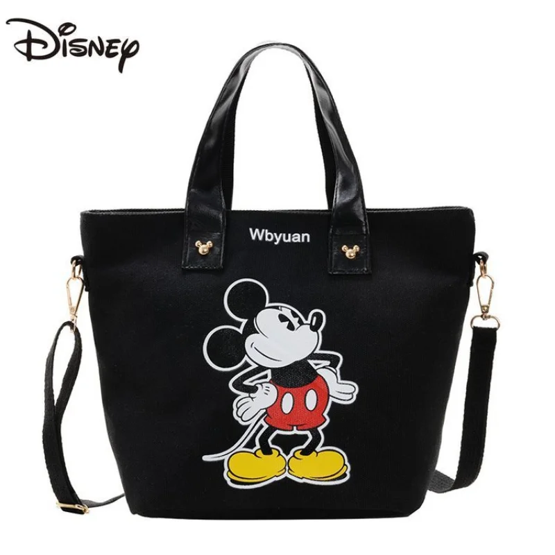 

Disney's New Mickey Women's Handbag High-quality Women's Shoulder Messenger Bag Canvas Large-capacity Fashion Casual Storage Bag