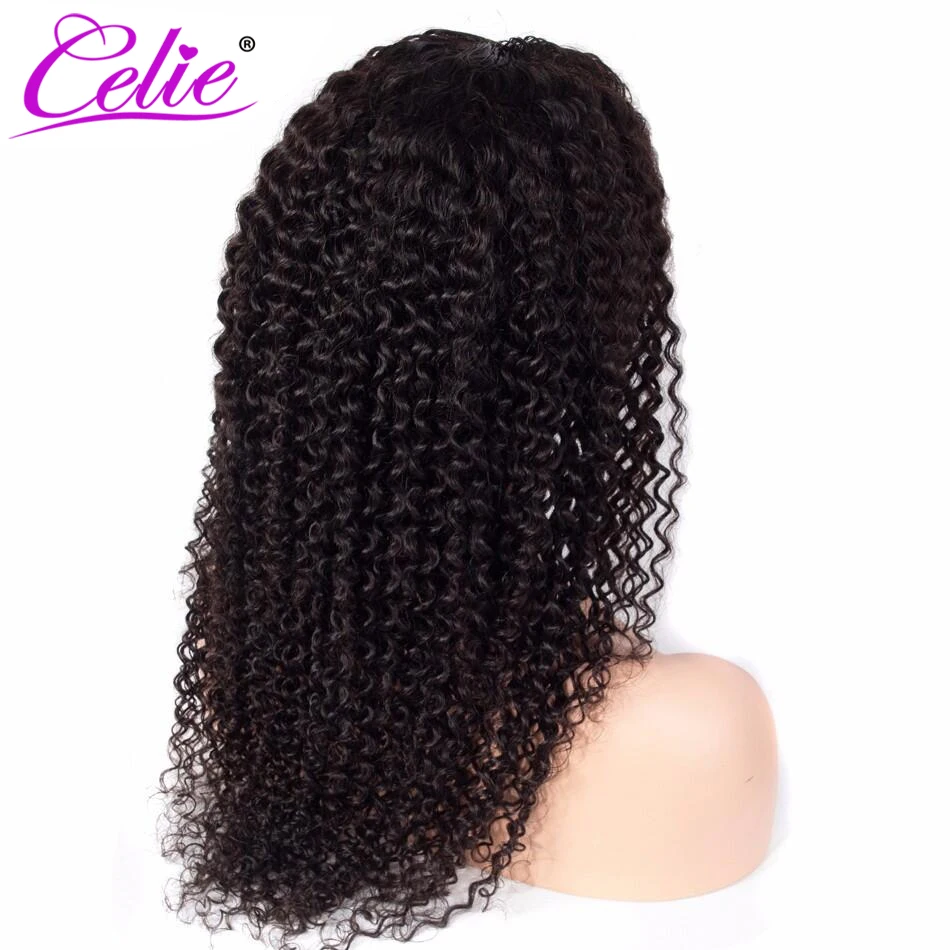 Парик из натуральных вьющихся человеческих волос Celie парик с фронтальной сеткой