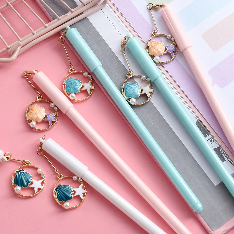 1 шт. милые кавайные ручки Морская звезда гелевая подвеска Pens нейтральные для