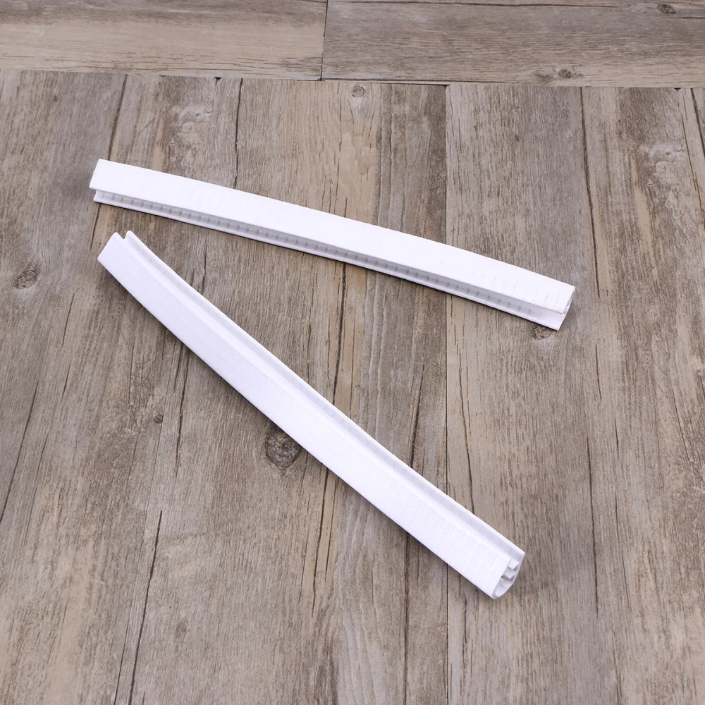 

2pcs 30cm Skateboard Deck Guards Protector Longboard Deck Edge Protection Durable Absorbing Rubber Cover (Black)